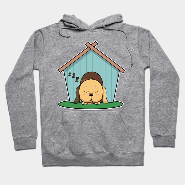 Dog in Dog house Hoodie by Markus Schnabel